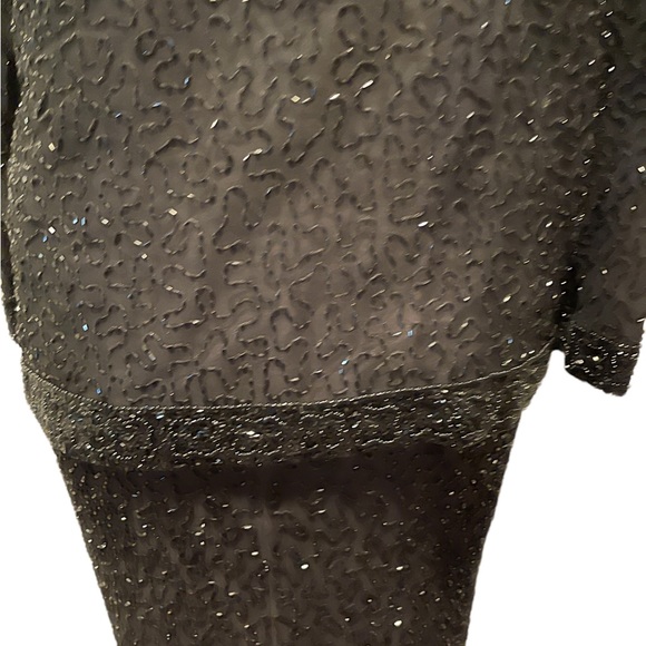 Laurence Kazar Vintage Beaded Dress & Jacket - Picture 11 of 14